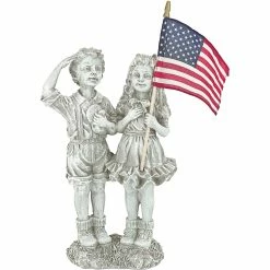 Patio Garden Garage Shop 20 Promo βοΈ Design Toscano Patriotic Flag Children π₯