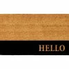 Discount 👏 Callowaymills Calloway Mills Hello Black Stripe Doormat 24 X 36 In. 🥰