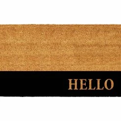 Discount 👏 Callowaymills Calloway Mills Hello Black Stripe Doormat 24 X 36 In. 🥰