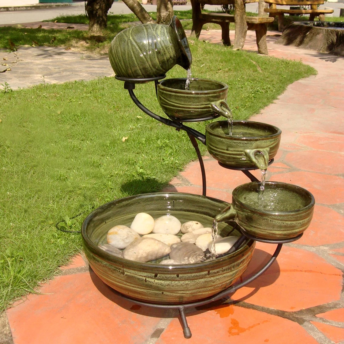 Cheapest ๐ Smart Living Bamboo Ceramic Solar Fountain โจ 3 Cheapest ๐ Smart Living Bamboo Ceramic Solar Fountain โจ - Image 3