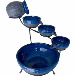 Best Sale 🥰 Smart Living Cascade Ceramic Solar Fountain ⭐