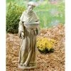 New 👏 Joseph's Studio St. Francis Solar Birdbath Statue 💯