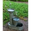 Cheap 👍 Alpine Rustic Metal Tiering Water Pump Fountain 💯