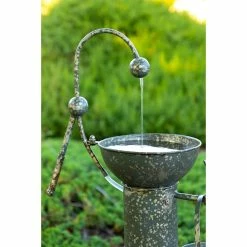 Cheap 👍 Alpine Rustic Metal Tiering Water Pump Fountain 💯 -Patio Garden Garage Shop unnamed file 945