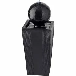 Best deal 🌟 Alpine Sphere On Stand Fountain With White LED Lights 🌟