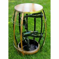 Outlet 💯 Alpine Metal Fountain With Tiered Glass Bottles 🥰