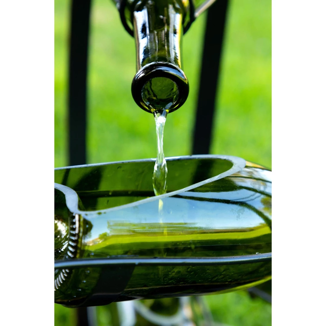 Outlet 💯 Alpine Metal Fountain With Tiered Glass Bottles 🥰 4 Outlet 💯 Alpine Metal Fountain With Tiered Glass Bottles 🥰 - Image 4